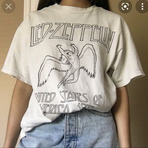 Brandy Melville Vintage Les Zeppelin Band Tee M